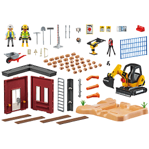 Playmobil Mini Excavator with Building Section