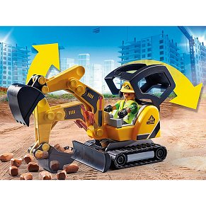 Playmobil Mini Excavator with Building Section
