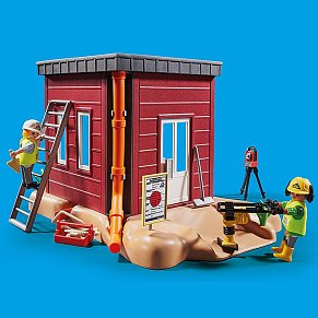 Playmobil Mini Excavator with Building Section