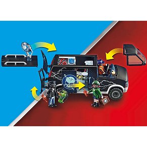 Playmobil Αστυνομικό ελικόπτερο και ληστές με βαν