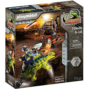 Playmobil Αγκυλόσαυρος με μαχητή εναντίον ρομπότ