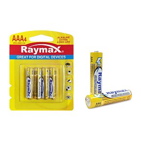 RAYMAX Αλκαλικές Μπαταρίες AAA 4 τμχ