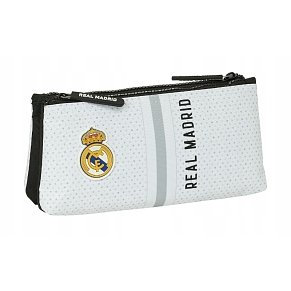 Real Madrid Double Pencil Case – White
