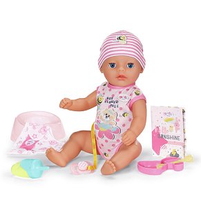 Zapf Creation BABY born Lena 36cm Little Baby Girl Doll with 7 Functions & Accessories