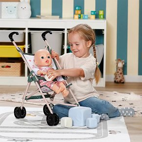 BABY born Stroller 53 cm – Foldable Doll Pushchair by Zapf Creation