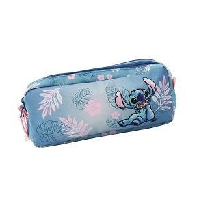 Disney Stitch Double Zip Pencil Case – Blue Hawaii