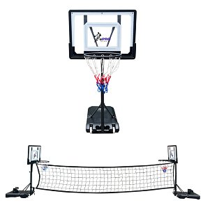 ePRO 2-in-1 Pool Sports Set – Basketball & Volleyball