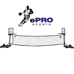 ePRO 2-in-1 Pool Sports Set – Basketball & Volleyball