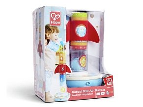 Hape Ξύλινος Διαστημικός Πύραυλος Rocketball Air Stacker
