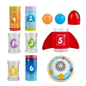 Hape Ξύλινος Διαστημικός Πύραυλος Rocketball Air Stacker