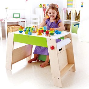 Hape Ξύλινο Θρανίο & Κάθισμα Play Station