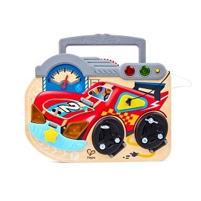 Hape Ξύλινο Little Racer’s Busy Board – Πίνακας Δραστηριοτήτων για Παιδιά