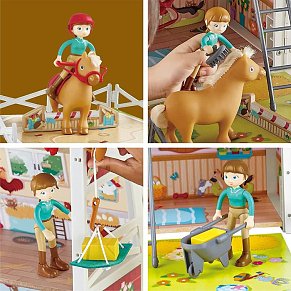 Hape Ξύλινος Στάβλος Pony Club