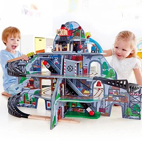 Hape Railway Ξύλινος Σιδηρόδρομος Mighty Mountain Mine
