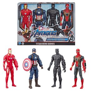 Marvel Avengers  Iron Man Captain America Black Panther Iron Spider Multipack Φιγούρες