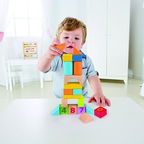 Hape Ξύλινα Τουβλάκια Count N' Build 20Τεμ.