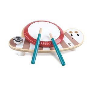 Hape Early Melodies Ξύλινο Drum Slug Dan – Μουσικό Ξύλινο Τύμπανο