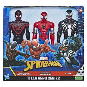 Spider-Man: Titan Hero Series (3 Pack) Miles Morales Spider -Man Armored & Venom Φιγούρες