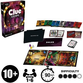 Hasbro Gaming  Cluedo Clue Επιτραπέζιο -Escape Η Λεσχη Του Μαγου