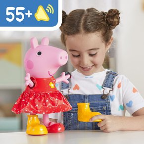 Peppa Pig Μουσική Χορευτική Κούκλα Peppa’s Muddy Puddles Party