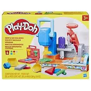 Play-Doh Πάγκος Εργαλείων Stamp & Saw | Δημιουργικό Σετ Κατασκευών για Παιδιά