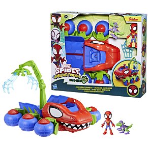 Marvel Spidey and His Amazing Friends – Dino Webs Crawler Vehicle Playset