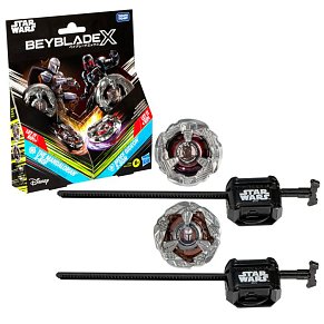 Beyblade X Star Wars Battle Tops – The Mandalorian 3-60F & Moff Gideon 3-80N with Launchers