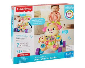 Fisher Price Laugh & Learn® Smart Stages™ Εκπαιδευτική Στράτα Σκυλάκι - Ροζ