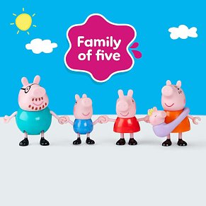 Peppa Pig Σετ Φιγούρες Οικογένεια των Πέντε
