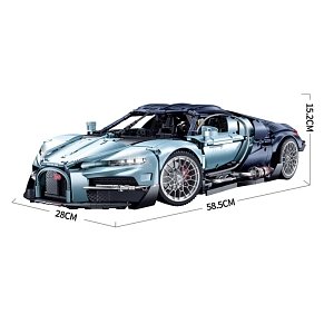 Bugatti Tourbillon 1:8 Hypercar Building Blocks – 3,719 Pieces