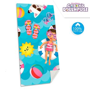 Πετσέτα Θαλάσσης 100% Βαμβάκι 70x140 εκ. Gabby's Dollhouse