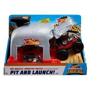 Hot Wheels® Monster Truck Σετ Παιχνιδιού Εκτοξευτές