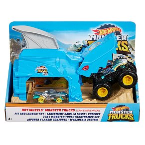 Hot Wheels® Monster Truck Σετ Παιχνιδιού Εκτοξευτές
