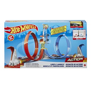 Hot Wheels Πίστα Διπλή Εκτόξευση Και Λούπ