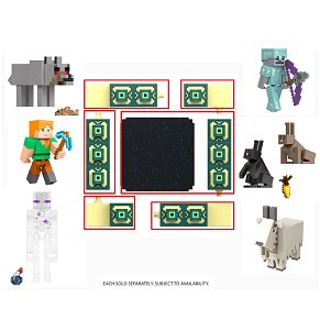 Minecraft Φιγούρες Δράσης & Αξεσουάρ 8cm