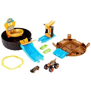 Hot Wheels® Σετ Παιχνιδού Monster Trucks - Πίστα Σούπερ Ρόδα