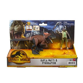 Jurassic World Dominion Σετ Δεινόσαυρος & Φιγούρα Kayla Watts & Pyroraptor