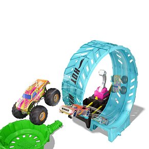 Hot Wheels Monster Trucks Πίστα Λουπ Glow-In-Dark