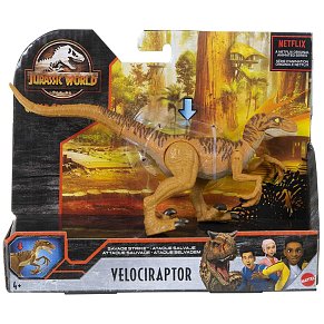 Jurassic World Βασική Φιγούρα Δεινόσαυρου Με Σπαστά Μέλη Savage Strike™ Velociraptor