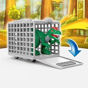 Imaginext ® Jurassic World™ Φορτηγό-Κλουβί Δεινόσαυρων & Γιαζ