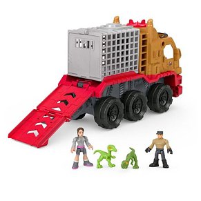 Imaginext ® Jurassic World™ Φορτηγό-Κλουβί Δεινόσαυρων & Γιαζ