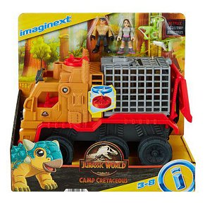 Imaginext ® Jurassic World™ Φορτηγό-Κλουβί Δεινόσαυρων & Γιαζ