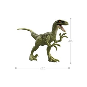 Jurassic World Attack Pack Βασικές Φιγούρες Δεινοσαύρων Velociraptor