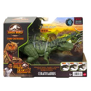 Jurassic World Ceratosaurus  ΜΕ ΚΙΝΟΥΜΕΝΑ ΜΕΛΗ, ΛΕΙΤΟΥΡΓΙΑ ΕΠΙΘΕΣΗΣ & ΗΧΟΥΣ