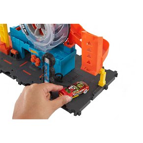 Hot Wheels® Πίστα City Με Περιστρεφόμενες Ρόδες