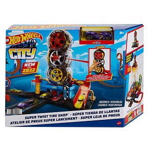 Hot Wheels® Πίστα City Με Περιστρεφόμενες Ρόδες