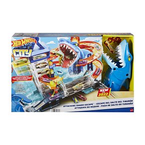 Hot Wheels® City Γκαραζ με Καρχαρια