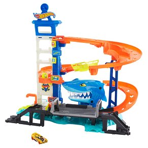 Hot Wheels® City Γκαραζ με Καρχαρια