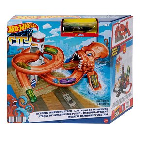 Hot Wheels® City Με Θηρία Octopus Invasion Attack
