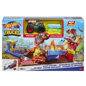 Hot Wheels Monster Trucks Σετ Σούπερ Εκρήξεις & Συγκρούσεις